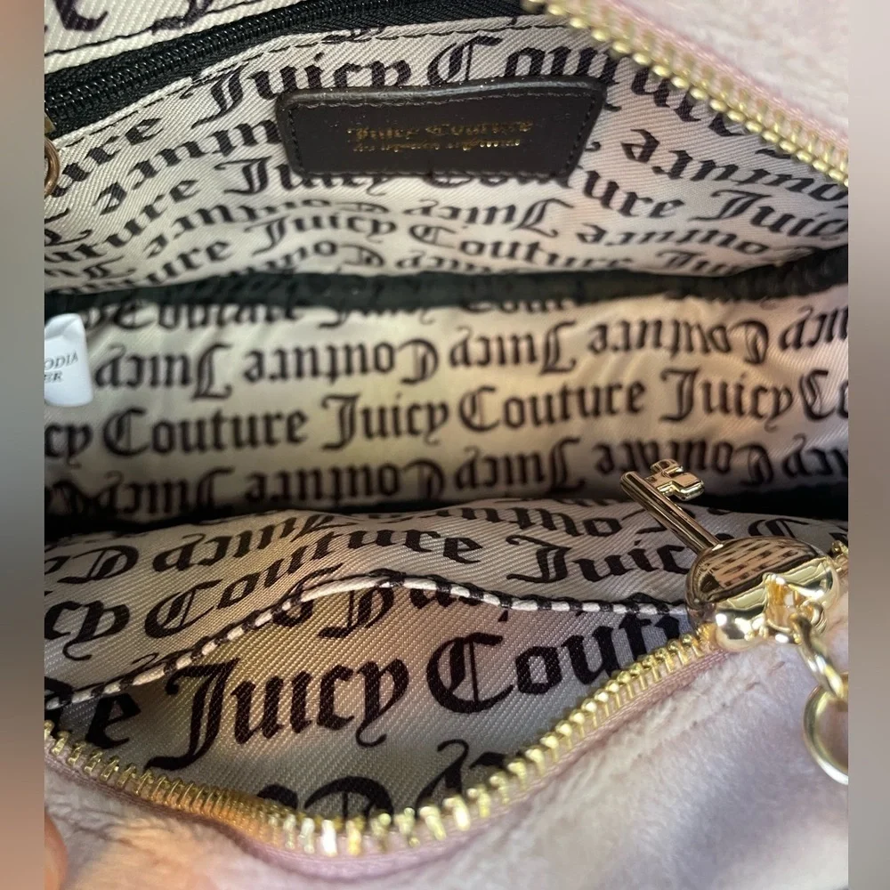 JUICY COUTURE BAG,Juicy Couture Pink Plush Crossbody Bag